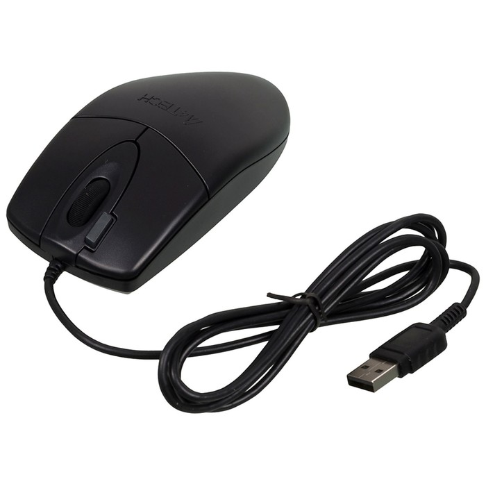 Мышь A4Tech OP-620DS черный оптическая (1200dpi) silent USB (3but) - фото 51645767