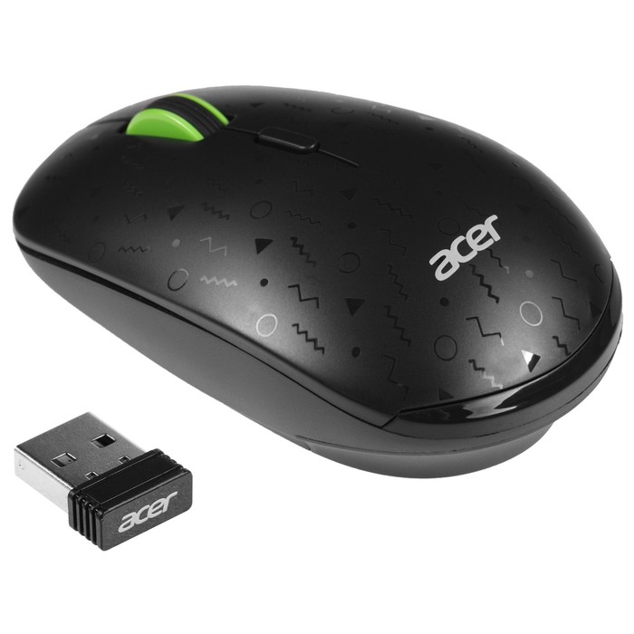 Мышь Acer OMR307 черный оптическая (1600dpi) беспроводная USB - фото 51645797