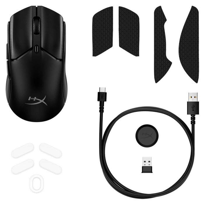 Мышь HyperX Pulsefire Haste 2 Mini черный оптическая (26000dpi) беспроводная BT/Radio USB (   107486 - фото 51645850