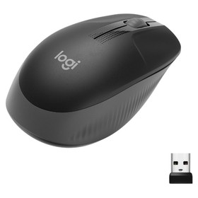 Мышь Logitech M190 черный оптическая (1000dpi) беспроводная USB (2but)