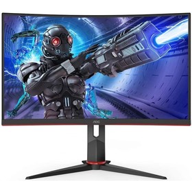 Монитор AOC 27" Gaming C27G2ZU черный/красный VA LED 0.5ms 16:9 HDMI M/M матовая HAS Piv 30   107488