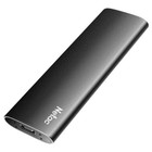 Накопитель SSD Netac USB-C 1TB NT01ZSLIM-001T-32BK Z Slim 1.8" черный - фото 51646356