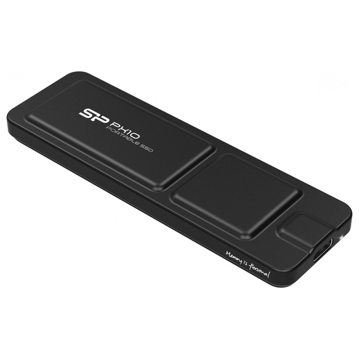 Накопитель SSD Silicon Power USB-C 1TB SP010TBPSDPX10CK PX10 1.8" черный - фото 51646368