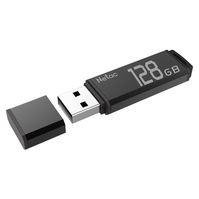 Флешка Netac 128GB U351 NT03U351N-128G-30BK USB3.0 серый - фото 51646381