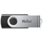 Флешка Netac 128GB U505 NT03U505N-128G-30BK USB3.0 черный/серебристый - Фото 3