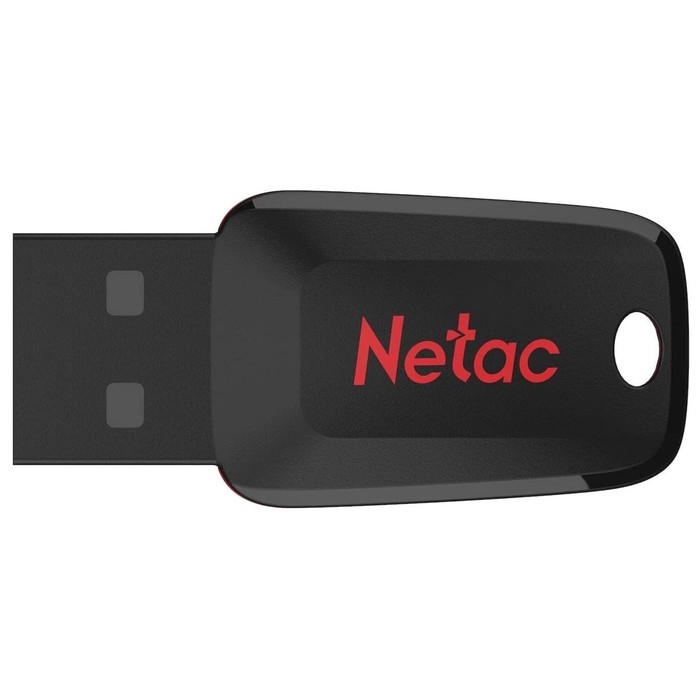 Флешка Netac 32GB U197 NT03U197N-032G-20BK USB2.0 черный/красный - Фото 1