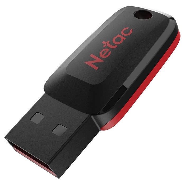 Флешка Netac 32GB U197 NT03U197N-032G-20BK USB2.0 черный/красный - фото 51646410