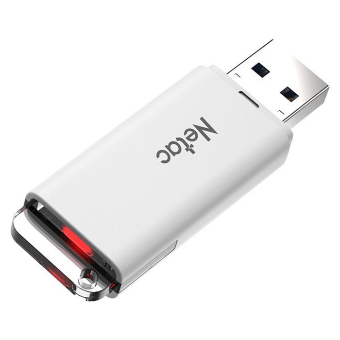 Флешка Netac 512GB U185 NT03U185N-512G-30WH USB3.0 белый - фото 51646421