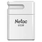 Флешка Netac 64GB U116 NT03U116N-064G-20WH USB2.0 белый - Фото 1