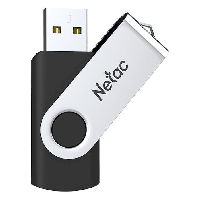 Флешка Netac 64GB U505 NT03U505N-064G-30BK USB3.0 черный/серебристый - фото 51652959