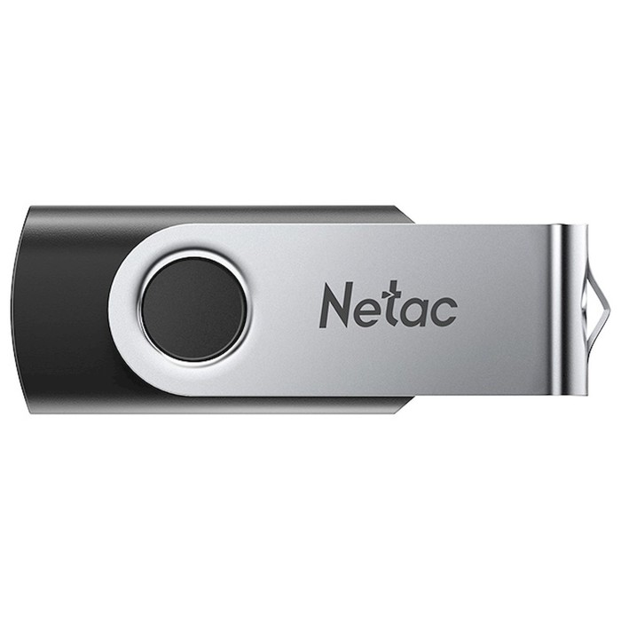 Флешка Netac 64GB U505 NT03U505N-064G-30BK USB3.0 черный/серебристый - фото 51652960