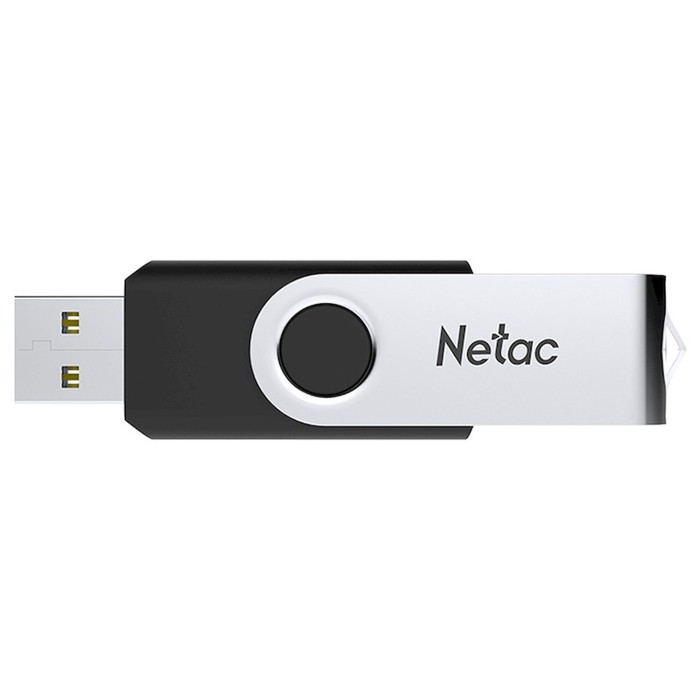 Флешка Netac 64GB U505 NT03U505N-064G-30BK USB3.0 черный/серебристый - фото 51652961