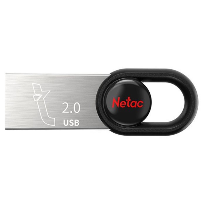 Флешка Netac 64GB UM2 NT03UM2N-064G-20BK USB2.0 серебристый/черный - фото 51646433