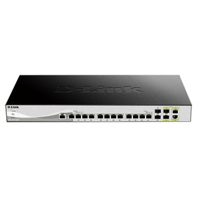 Коммутатор D-Link DXS-1210-16TC 12x10Гбит/с 2xКомбо(10GBase-T/SFP+) настраиваемый