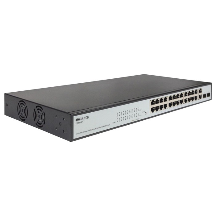 Коммутатор Origo OS1326P/280W OS1326P/280W/A1A (L2) 24x100Мбит/с 2SFP 24PoE+ 280W настраива   107489 - фото 51646450