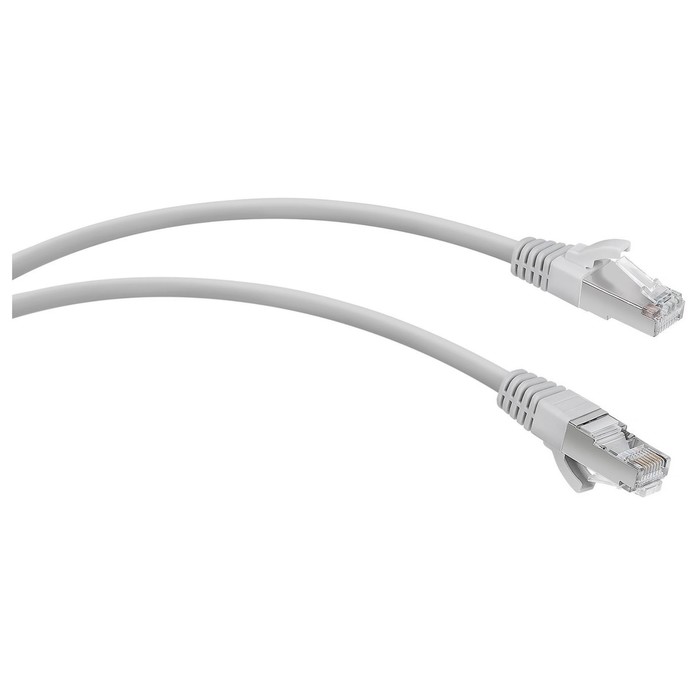 Патч-корд WRline WR-PC-RJ45-FTP-5E-2-GY F/UTP общий экран RJ-45 вил.-вилка RJ-45 кат.5E 2м   1074901