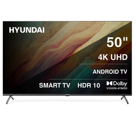 Телевизор LED Hyundai 50" H-LED50BU7009 Android TV Frameless черный 4K Ultra HD 60Hz MEMC D   107490