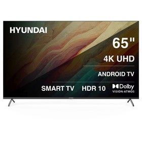 Телевизор LED Hyundai 65" H-LED65BU7009 Android TV Frameless Metal черный/черный 4K Ultra H   107490