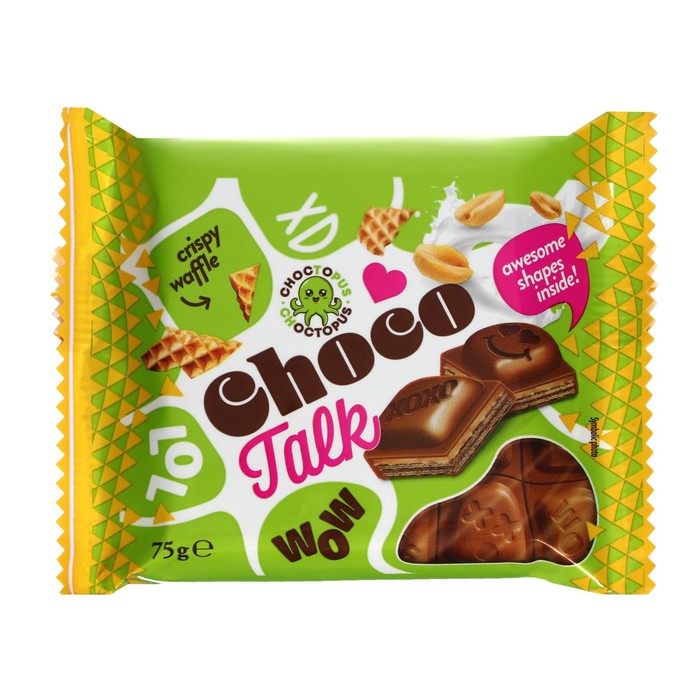 

Шоколад с вафлями Chocotalk - wafer in chocolate, 75 г
