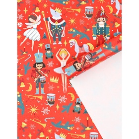 Набор упаковочной бумаги «Щелкунчик»,10 листов, 70 × 100 см