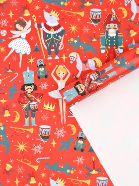 Набор упаковочной бумаги «Щелкунчик»,10 листов, 70 × 100 см