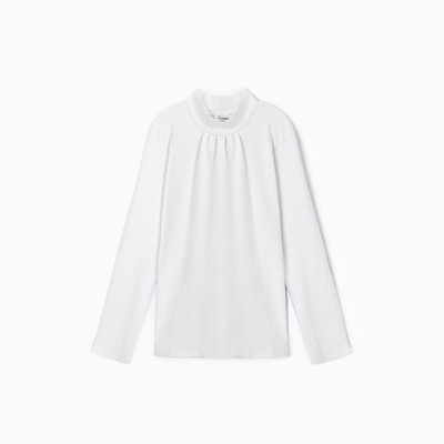 Водолазка для девочки, цвет белый, рост 128 см