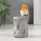 Фигурка - подставка для зубочисток керамика «Филин на пне», 3.7×4.5×8 см - Фото 4
