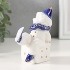 Фигурка керамика «Клоун на игральном кубике», кобальт, 4.4×7×9.5 см - Фото 4