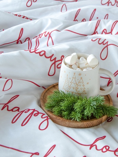Постельное бельё дуэт «Этель» Christmas letter, бязь