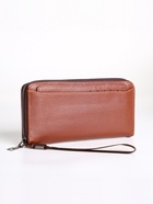 Портмоне-клатч мужской на молнии, с картхолдером, рыжее - Фото 7