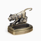 Зажигалка настольная с пепельницей, газовая «Тигр» - фото 27436767