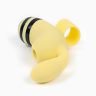 Вибратор пальчиковый с вакуумно-волновым стимулятором, 15 режимов, силикон, желтый - Фото 6