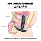 Вибромассажёр простаты, 10 режимов вибрации, 6 режима фрикций, ПДУ, ЗУ USB, черный - Фото 9