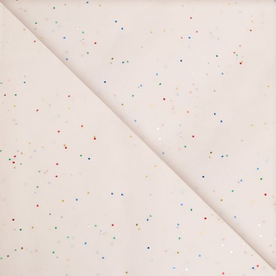 Бумага упаковочная тишью, «Конфетти», белая, 50×66 см