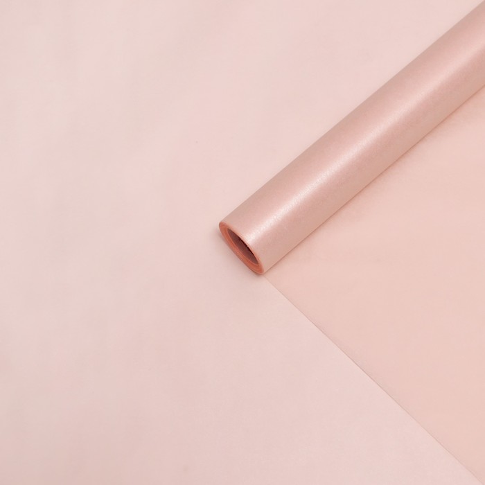 Бумага тишью «Жемчужная», розовый, 50 см × 10 м - Фото 1