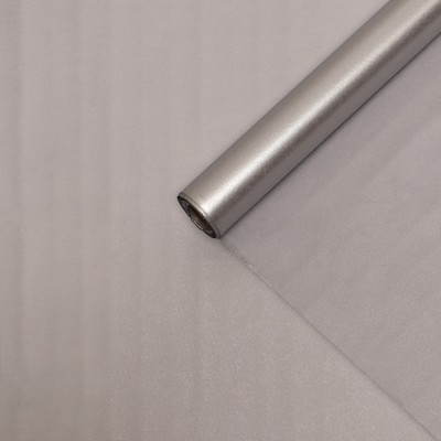 Бумага упаковочная тишью, серебристый, 50 см × 10 м