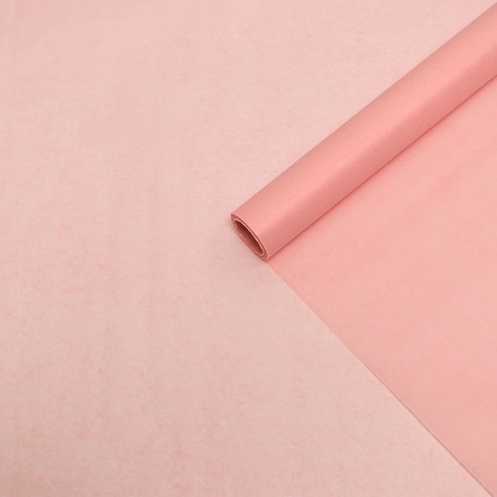 Бумага тишью 50 см × 10 м, светло-розовая, 50 см × 10 м - Фото 1