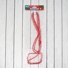 Бусы на ёлку «Овалы», длина 2 м, d=3 мм, красный 10480529