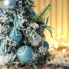 Искусственная ёлка настольная «Сюрприз в мешочке» 42×20 см, голубой - Фото 3