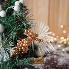 Искусственная ёлка настольная «Зимнее волшебство. Ветка ажурная», 30 см, ветки ПВХ отгибаются - Фото 3