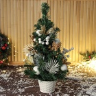 Искусственная ёлка настольная «Зимнее волшебство. Ветка ажурная», 51 см, ветки ПВХ отгибаются - Фото 2