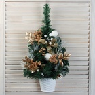 Искусственная ёлка настенная «Зимнее волшебство. Ветка ажурная», 50×27 см, ПВХ ветки отгибаются - Фото 2