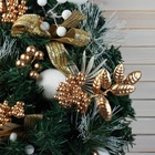 Искусственная ёлка настенная «Зимнее волшебство. Ветка ажурная», 50×27 см, ПВХ ветки отгибаются - Фото 3