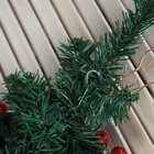 Искусственная ёлка настенная «Зимнее волшебство. Цветочная», 50×27 см, ПВХ ветки отгибаются - Фото 5