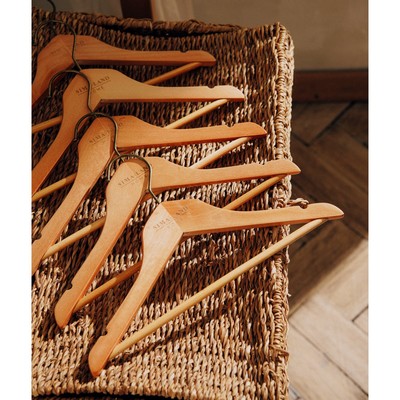 Плечики - вешалки для одежды SL Home, 5 шт., детские, дерево лотос, 33×21 см