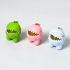 Сквиш - брелок детский мялка «Зубастый чудик», антистресс игрушка, набор 3 шт., МИКС - Фото 2