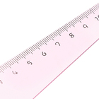 Линейка пластиковая «Динозаврик», 12 см, розовая - Фото 3