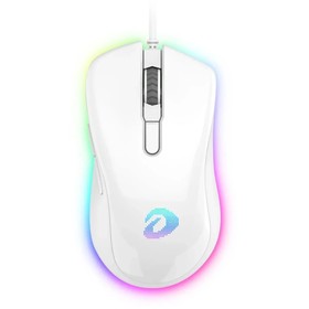 Мышь игровая проводная Dareu EM908 White (белый), DPI 600-10000, подсветка RGB, USB кабель   1075578