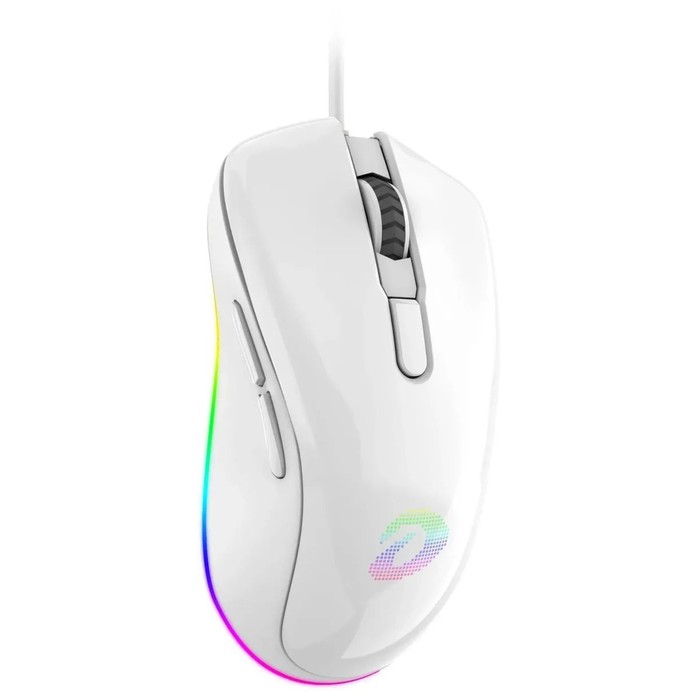 Мышь игровая проводная Dareu EM908 White (белый), DPI 600-10000, подсветка RGB, USB кабель   1075578 - фото 51646828