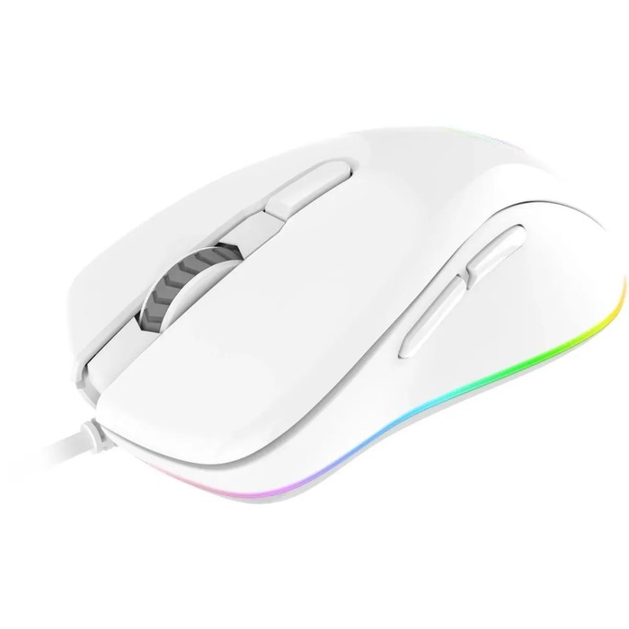 Мышь игровая проводная Dareu EM908 White (белый), DPI 600-10000, подсветка RGB, USB кабель   1075578 - фото 51646829